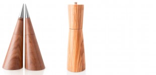 Taillierte Mühle aus Olivenholz