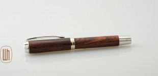 Füllhalter Premium Rhodium / Gold aus Rio Palisander